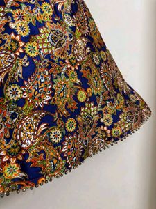 Navy Blue Kalamkari Heavy Skirt