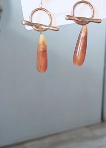 korean 🆕Stylish Brown Drop Earrings