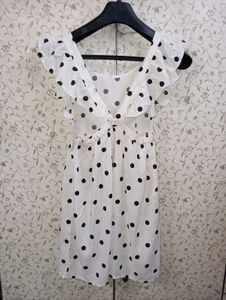 Only Girls Spotty V Back Dress