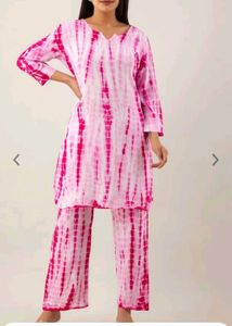New With Tag  Celebravo  Tie Nd Dye Kurta Set.