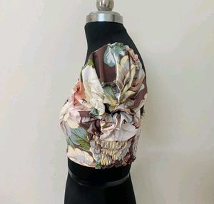 Floral Print Crop Top