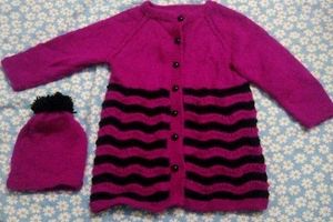 Cute Purple Knitted Outfit
