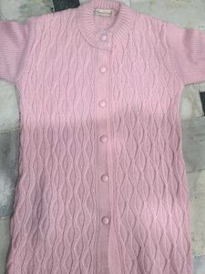 Pink Knit Cardigan