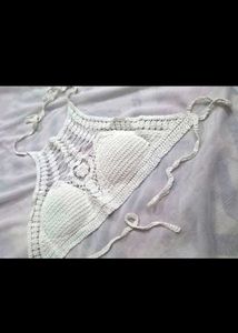 🤍✨ CROCHET HALTER NECK TOP