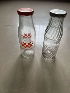 Empty Juce Glass Bottles