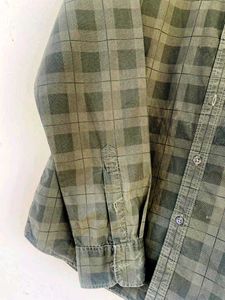 Branded Shirt Green Check for Men