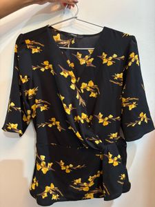 Vero Moda Printed Wrap Top