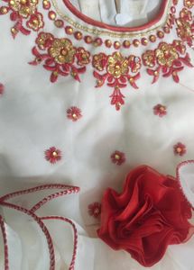 White Frock For 2 To 3 Yr Old Girl