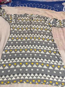 Collard V Neck 3 Qtr Slv Kurti