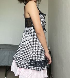 Gingham Heart Babydoll Top