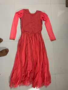 Elegant Pink Embroidered Anarkali