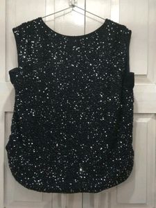 Vintage Beaded Sleeveless Top
