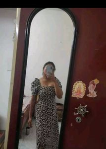 Hapra Black Floral Dress