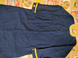Navy Embroidered Kurti