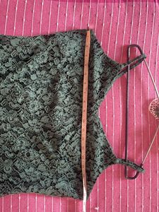 Green Lace Cami Dress