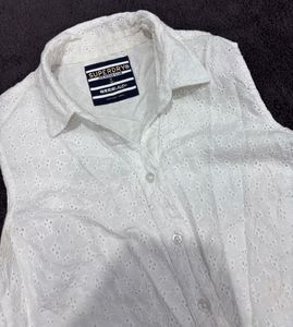 Superdry White Shirt Dress