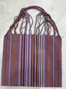 Striped Cotton Tote Bag