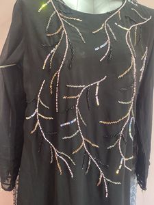 Black Embellished Party Set