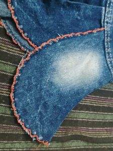 Denim Ruffle Skirt