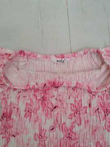 Floral Smocked Crop Top