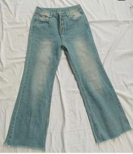 Light Wash Button Fly Jeans