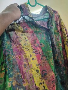 Multi Color translucent Shirt For Women