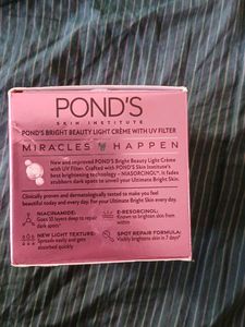 Ponds Bright Beauty light creme with UV filter