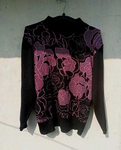 Black Printed Pullover 🖤🛍️