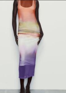 ZARA Ombre Bodycon Midi Dress