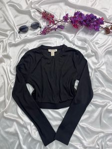Forever 21 Black Long Sleeve Top