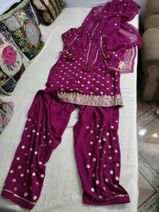 Semi Patiyala Party Wear Suit