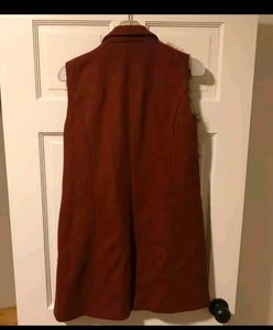 Zara Faux Fur Wool Blend Vest