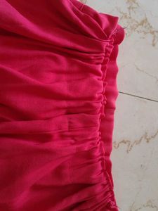 Red Tie Waist Shorts