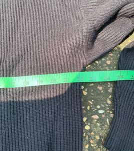 Classic Black Ribbed Knit Sweater