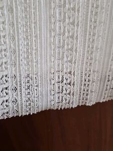 Zara Trafaluq White Lace Skirt