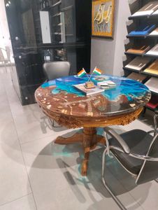 Glass Finish  Epoxy Table Furniture