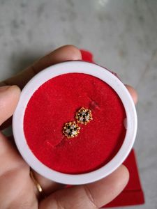 Stud Earrings Gold 22crt