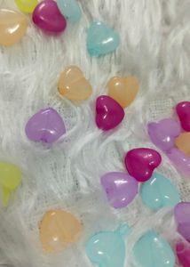 100 Pis Mix Colour Heart