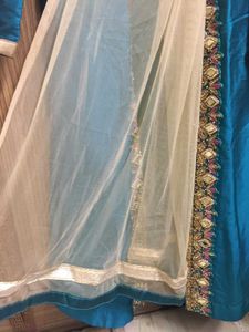 Sea Green Colour Part Wear Kurta And Chunni