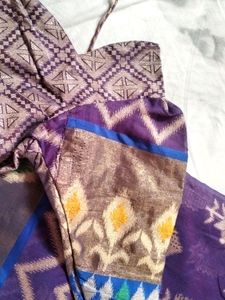 Kadi Boder Pochampali Ikat Design Saree