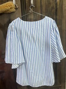Blue Striped Top
