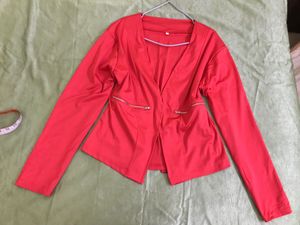 Red Blazer(soft and Stretchy)fits M-XL