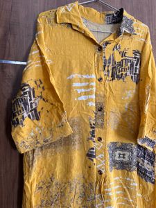Mustard Color Tunic Kurti