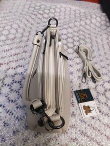 YSL Style Cream Crossbody Bag