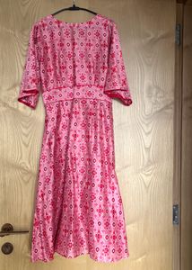 pure Chanderi  Midi Dress