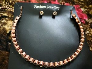 Necklace And Ear Stud Set