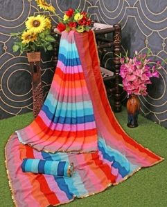 Multicolor Saree (Aliya Bhatt Famous)