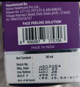 The Derma Co Peeling Solution