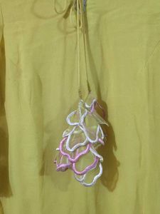 Yellow Embroidered Tunic