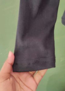 Black Turtle Neck Top